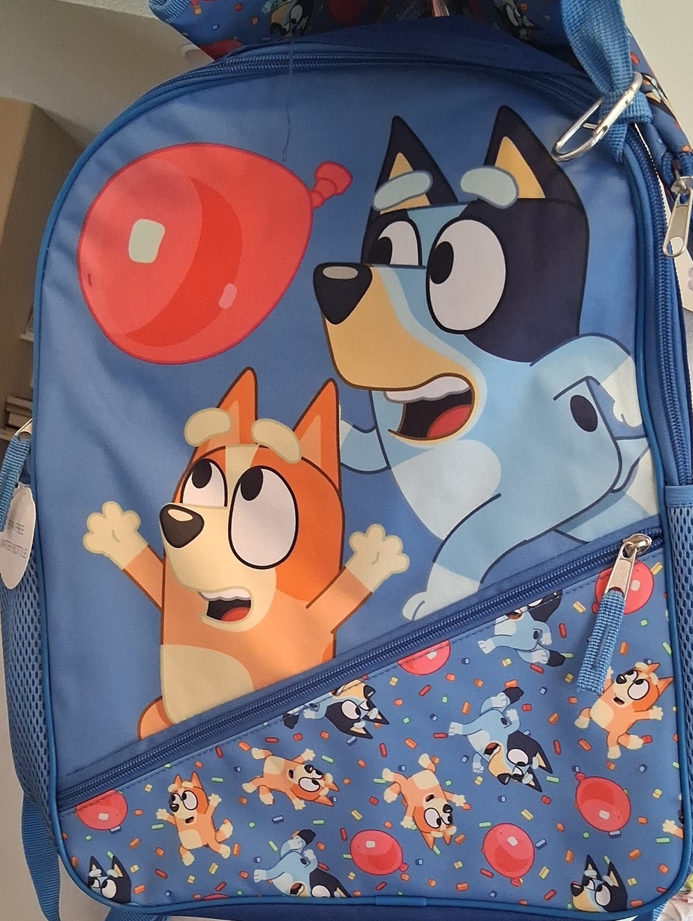 Good Deal Bluey Backpack with Water Bottle,lunch Box And Pencil Holder Included.
